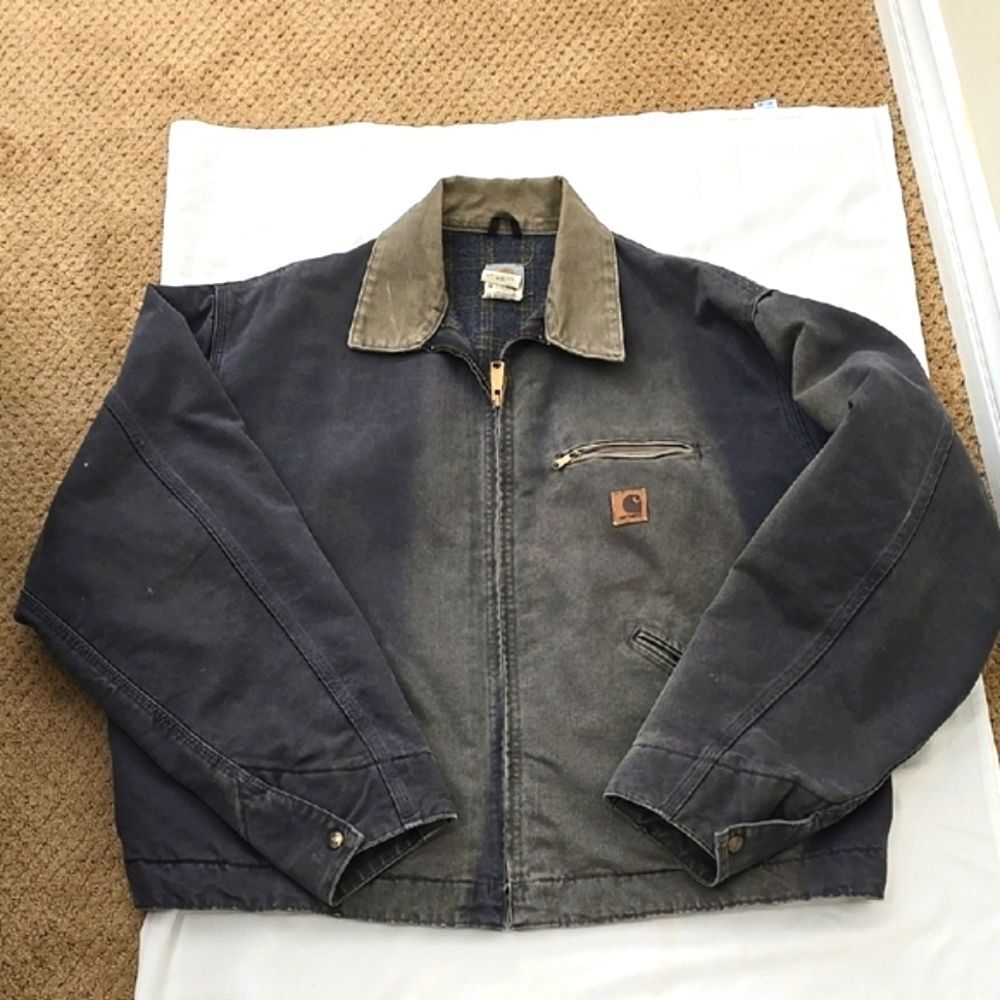 Carhartt Black‎ Military Field Coat Heavy-Duty Canvas 2XL